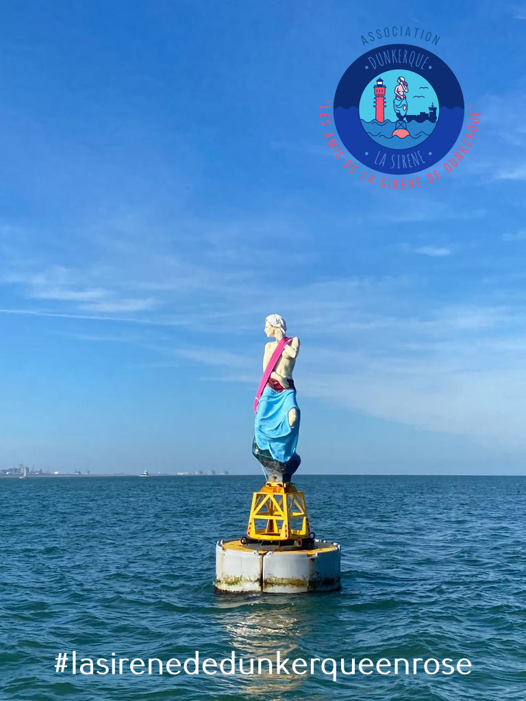 La sirène de Dunkerque en rose